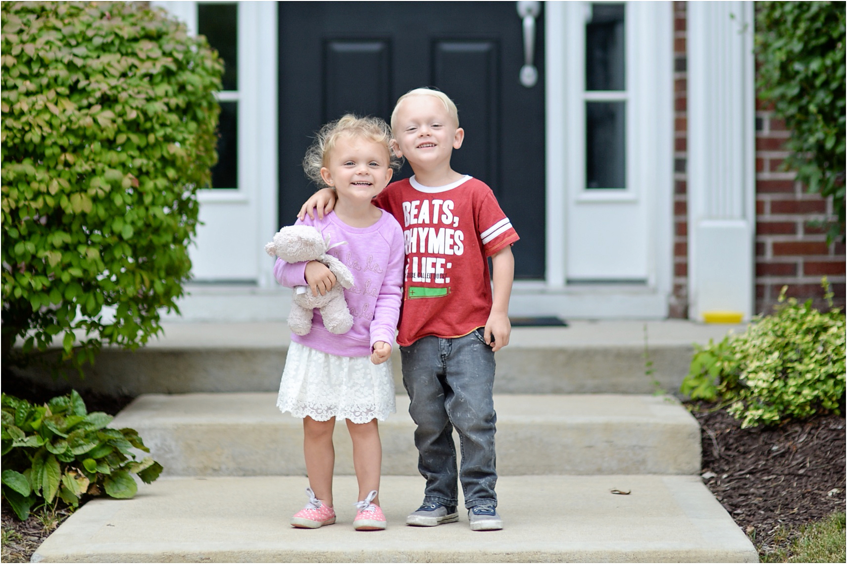 Zeke and Ella First Day of School 2015 2